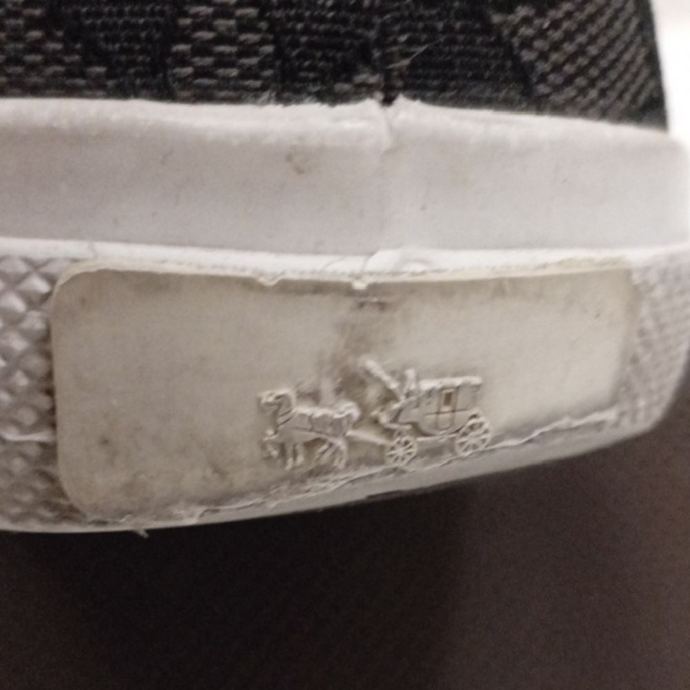 Coach Chrissy Signature Monogram Black and Gray Slip-On Loafers Women's 9.5 - Picture 15 of 16